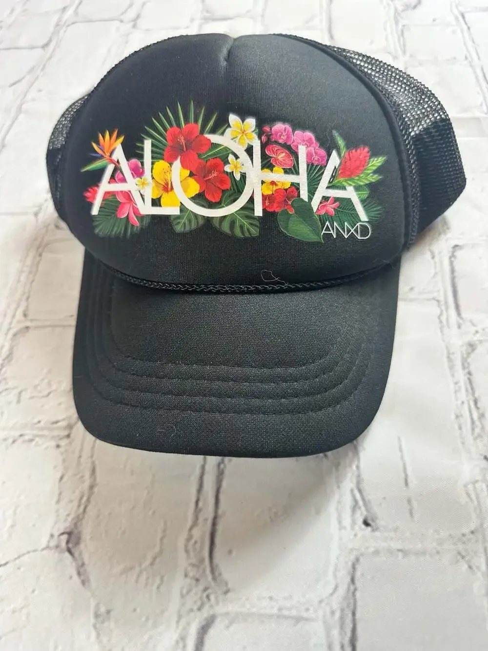ANXD Aloha Flowers Youth Foam Trucker Hat